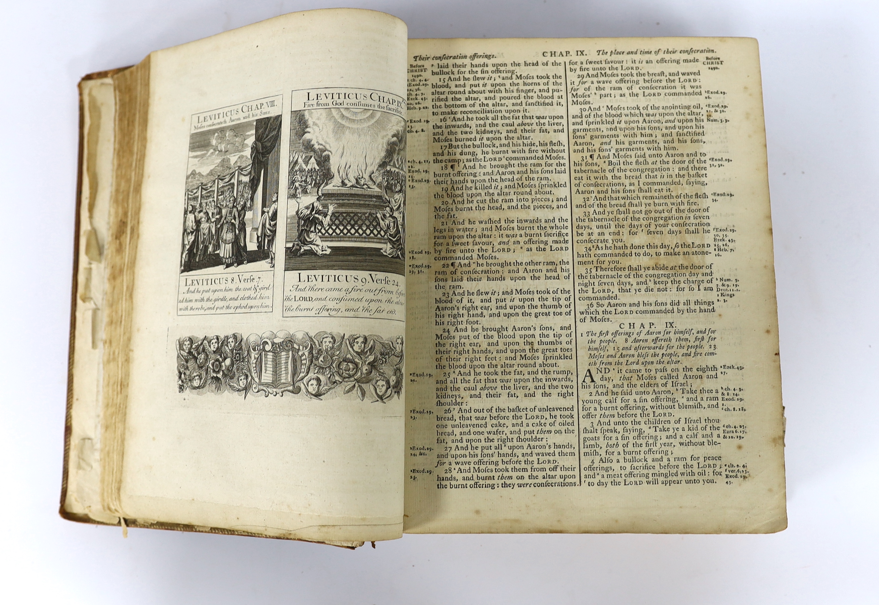 BIBLE: An Oxford later 18th century lectern Bible, with John Sturt engravings. The Holy Bible, containing the Old and the New Testaments... Appointed to be read in c, hurches. general and NT. printed titles, Sturt pictor